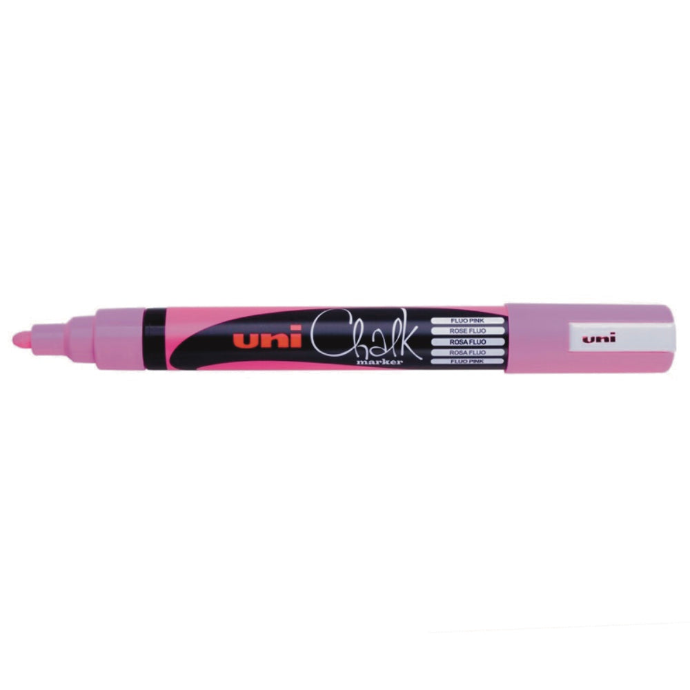 UNI CHALK MARKER Bullet 1.8 to 2.5mm Fluoro Pink