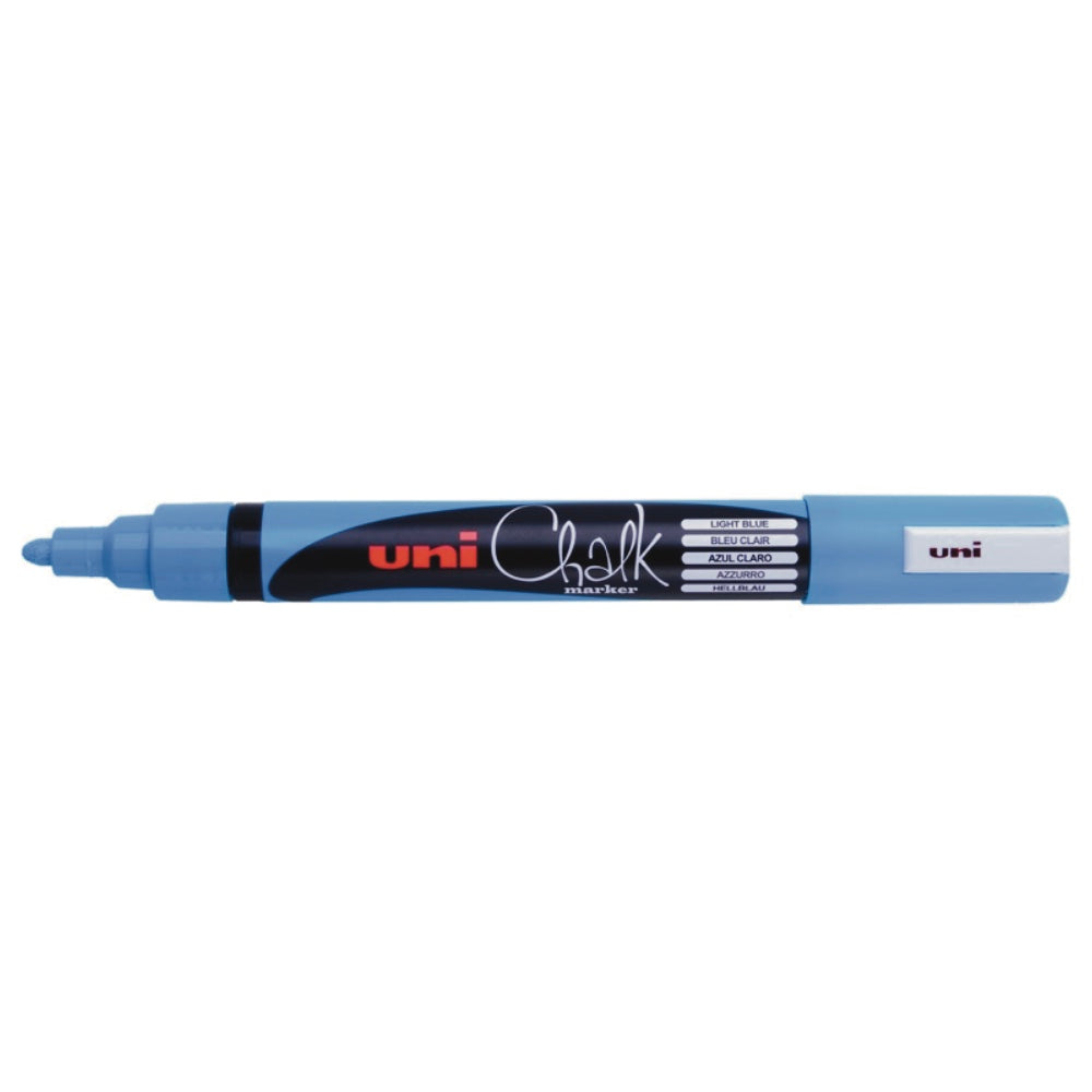 UNI CHALK MARKER Bullet 1.8 to 2.5mm Light Blue