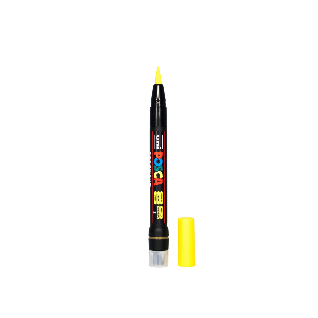 UNI POSCA 350 BRUSH TIP Free-Size Yellow