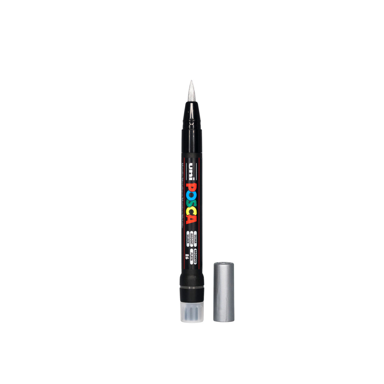 UNI POSCA 350 BRUSH TIP Free-Size Silver