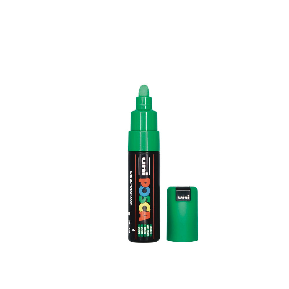 UNI POSCA 7M BOLD BULLET 4.5 to 5.5mm GREEN