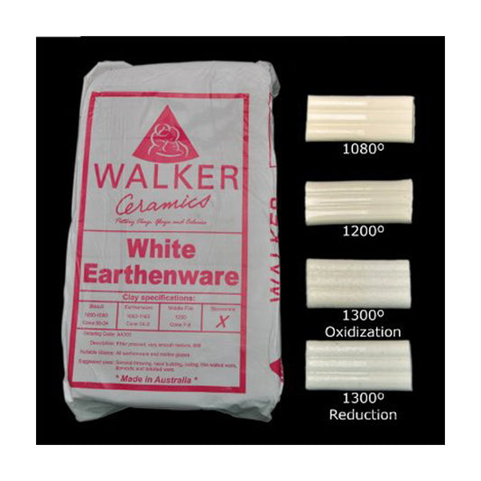 Walker White Earthenware Clay 10kg WE - #product_vendor