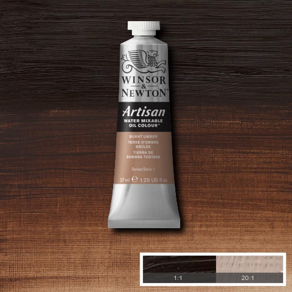 Winsor and Newton Artisan Water Mixable Oil 37ml S1 Burnt Umber