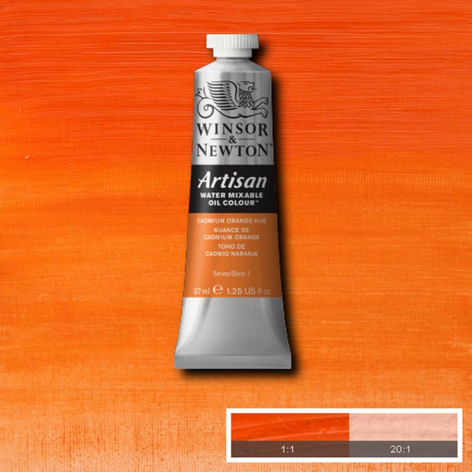 Winsor and Newton Artisan Water Mixable Oil 37ml S1 Cadmium Orange Hue