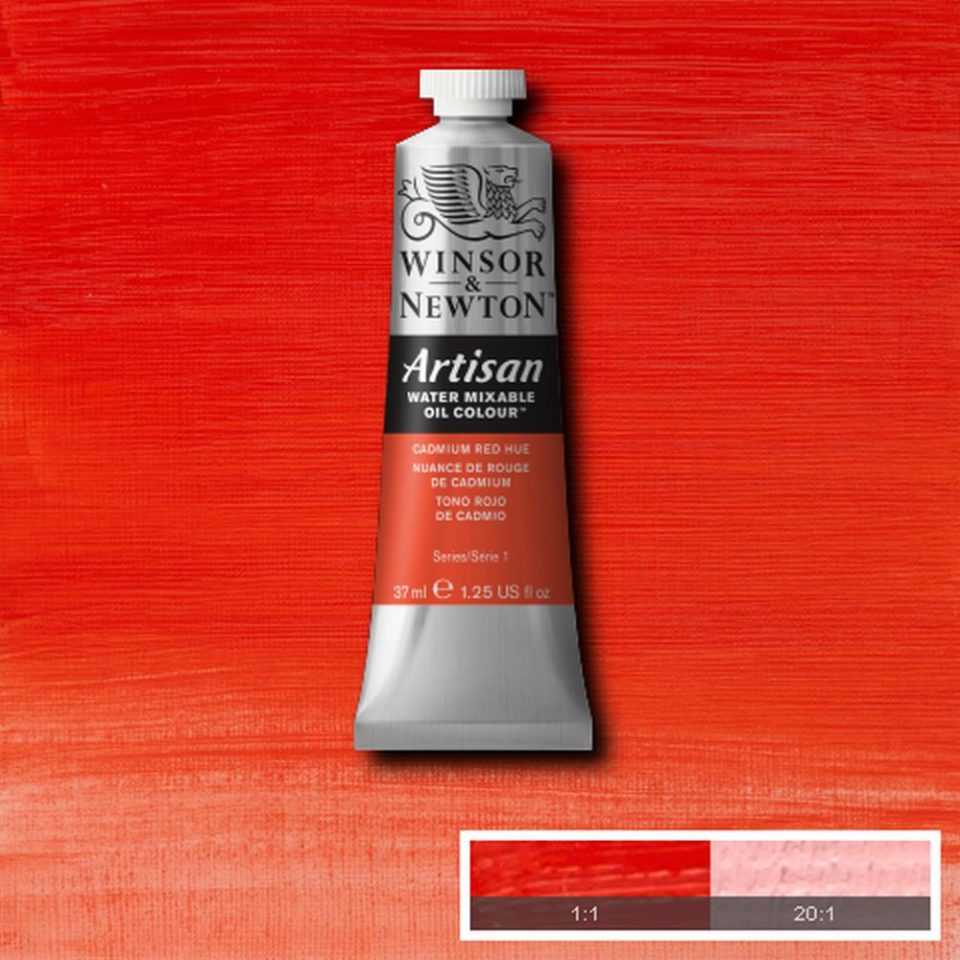 Winsor and Newton Artisan Water Mixable Oil 37ml S1 Cadmium Red Hue