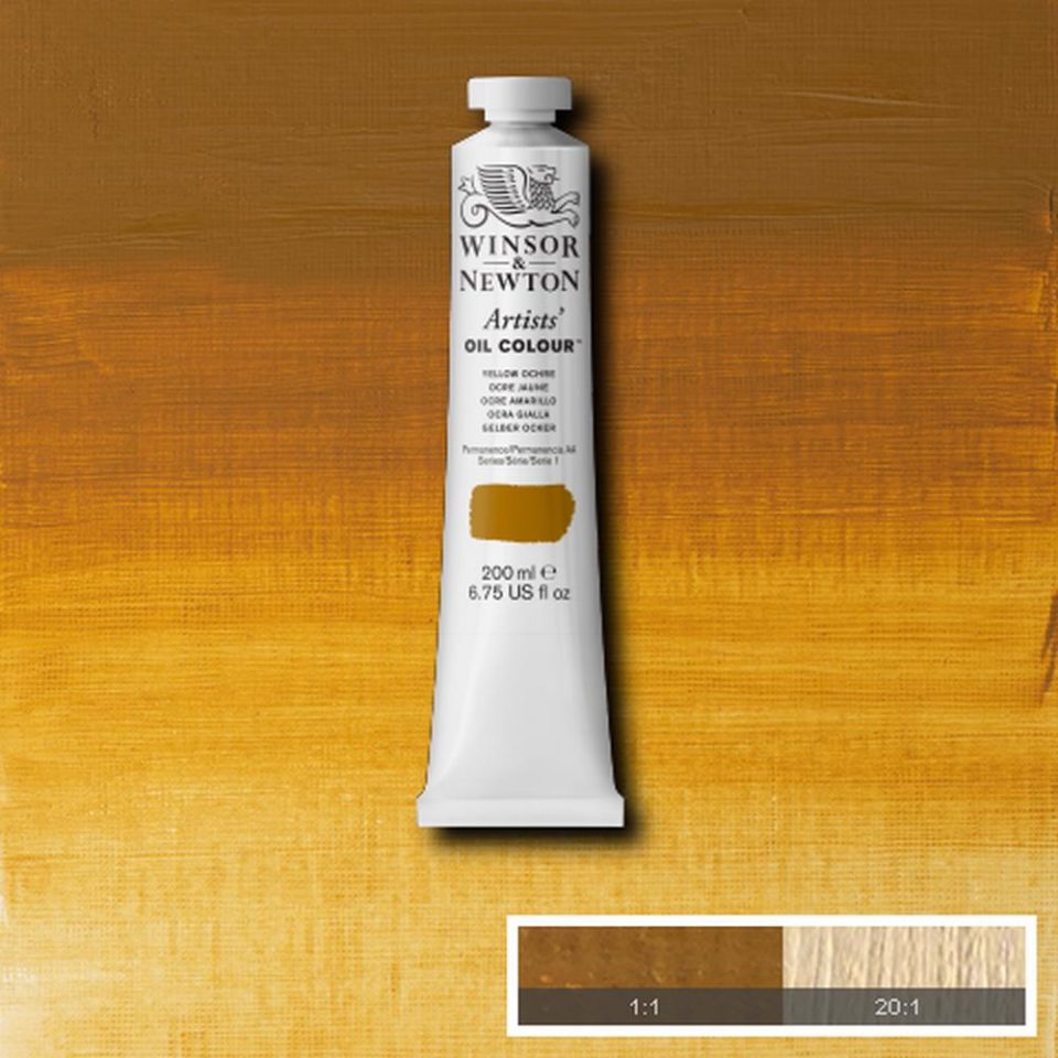 Winsor and Newton Artists Oil Colour 200ml S1 Yellow Ochre