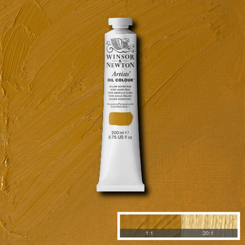 Winsor and Newton Artists Oil Colour 200ml S1 Yellow Ochre Pale