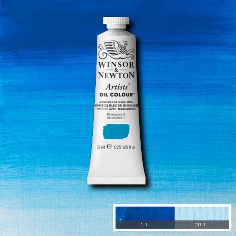 Winsor and Newton Artists Oil Colour 200ml S1 Manganese Blue Hue