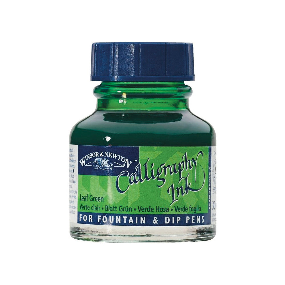 Winsor and Newton Calligraphy Ink 30ml Leaf Green 341