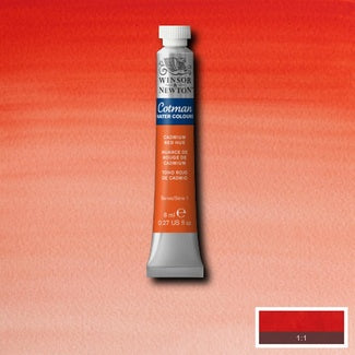 Winsor and Newton Cotman Watercolour 8ml Cadmium Red Hue