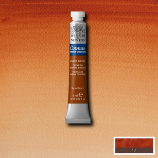 Winsor and Newton Cotman Watercolour 8ml BURNT SIENNA