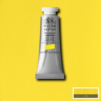 Winsor and Newton Designers Gouache 14ml S1 Lemon Yellow