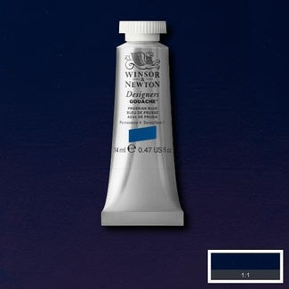 Winsor and Newton Designers Gouache 14ml S1 PRUSSIAN BLUE