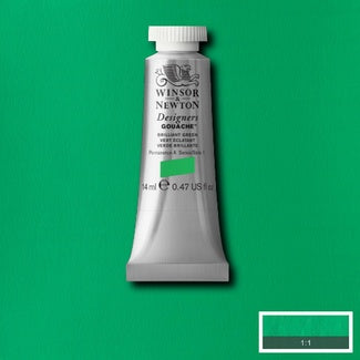 Winsor and Newton Designers Gouache 14ml S1 Brilliant Green