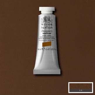 Winsor and Newton Designers Gouache 14ml S1 Burnt Umber