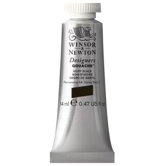 Winsor and Newton Designers Gouache 14ml S1 Ivory Black