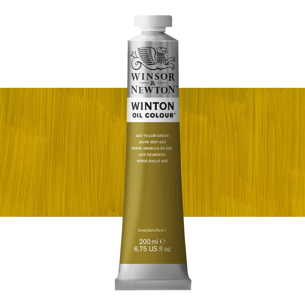 Winsor and Newton Winton Oil Colour 200ml Azo Yellow Green