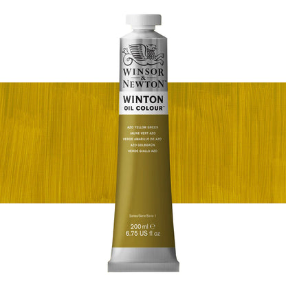 Winsor and Newton Winton Oil Colour 200ml Azo Yellow Green