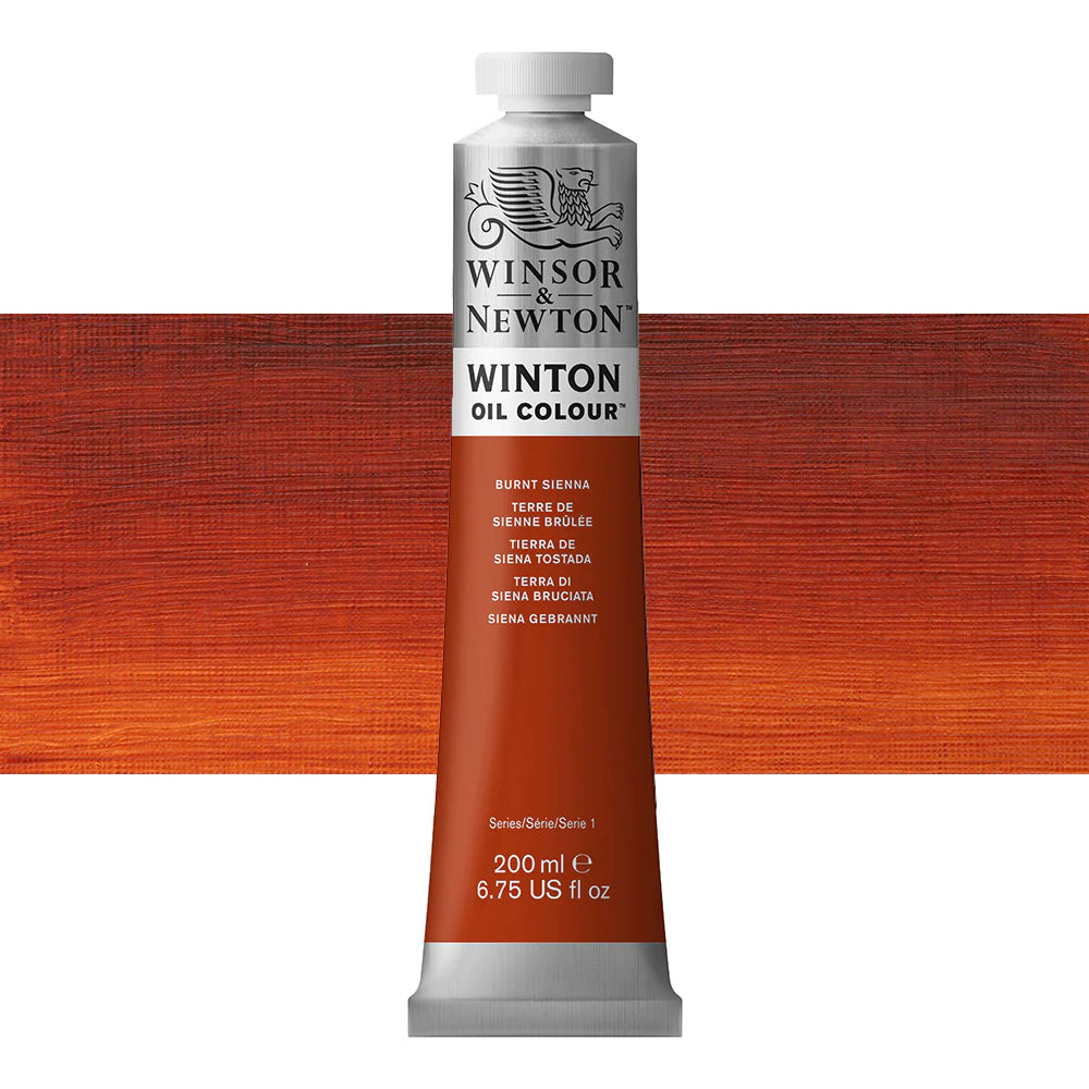 Winsor and Newton Winton Oil Colour 200ml BURNT SIENNA