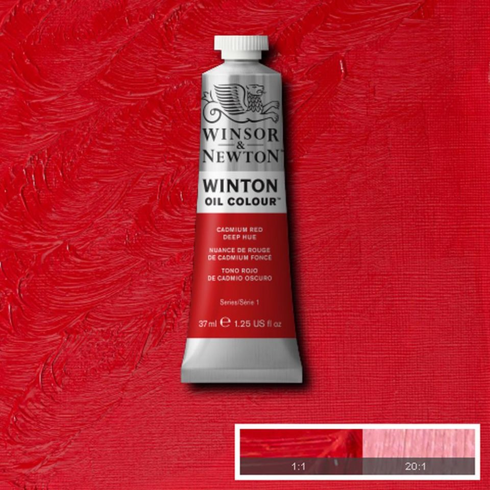 Winsor and Newton Winton Oil Colour 37ml Cadmium Red Deep Hue