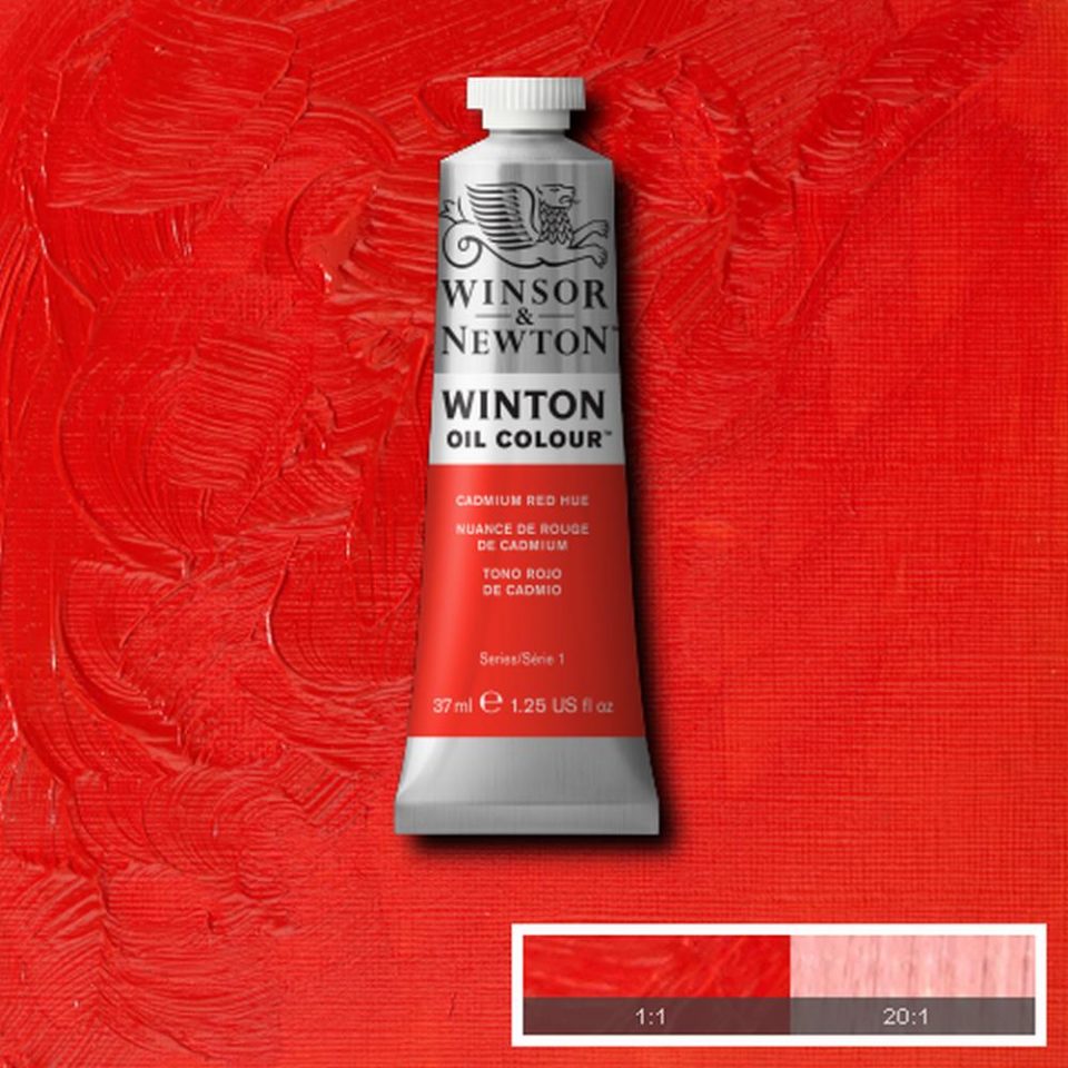 Winsor and Newton Winton Oil Colour 37ml Cadmium Red Hue