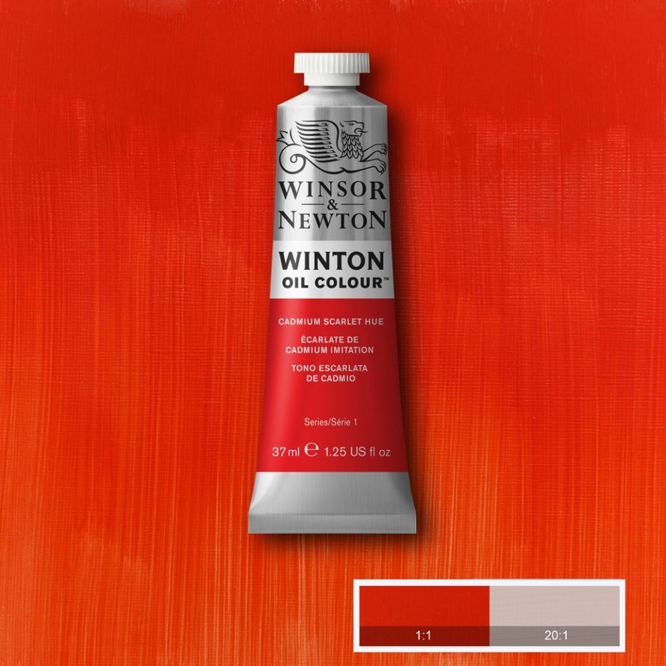 Winsor and Newton Winton Oil Colour 37ml Cadmium Scarlet Hue