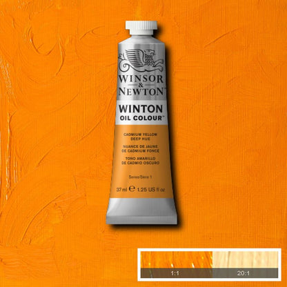 Winsor and Newton Winton Oil Colour 37ml Cadmium Yellow Deep Hue