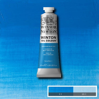 Winsor and Newton Winton Oil Colour 37ml Cerulean Blue Hue