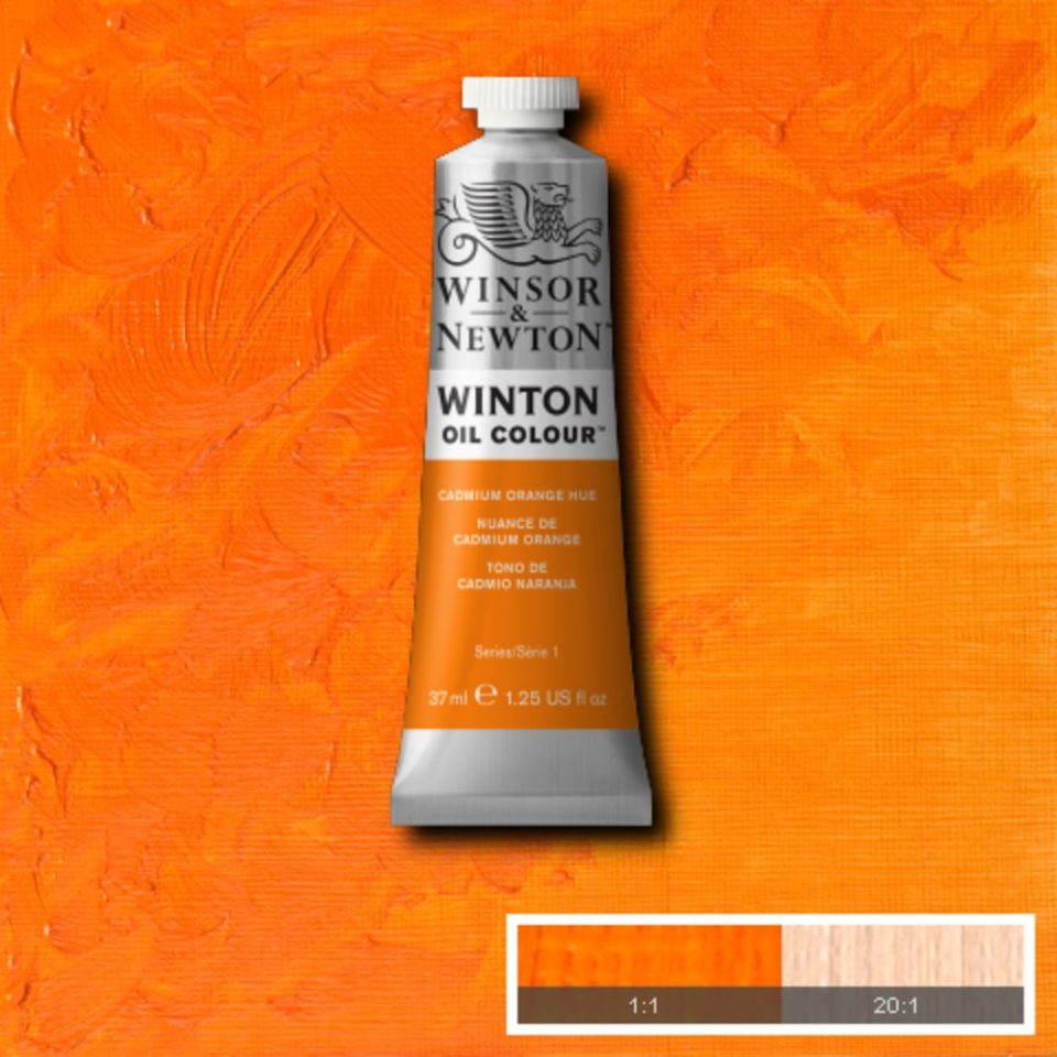 Winsor and Newton Winton Oil Colour 37ml CADMIUM ORANGE HUE