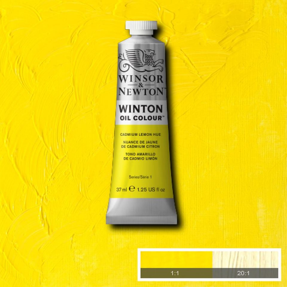 Winsor and Newton Winton Oil Colour 37ml Cadmium Lemon Hue