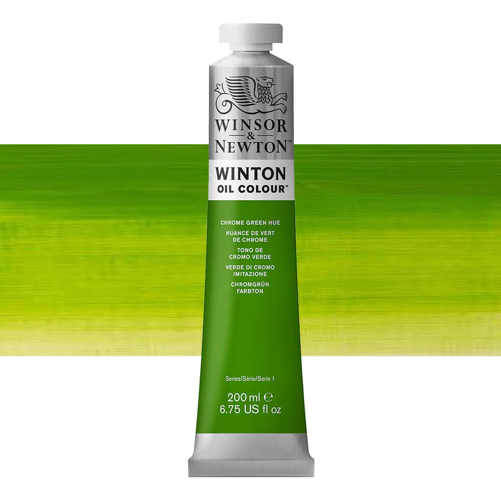 Winsor and Newton Winton Oil Colour 200ml Chrome Green Hue