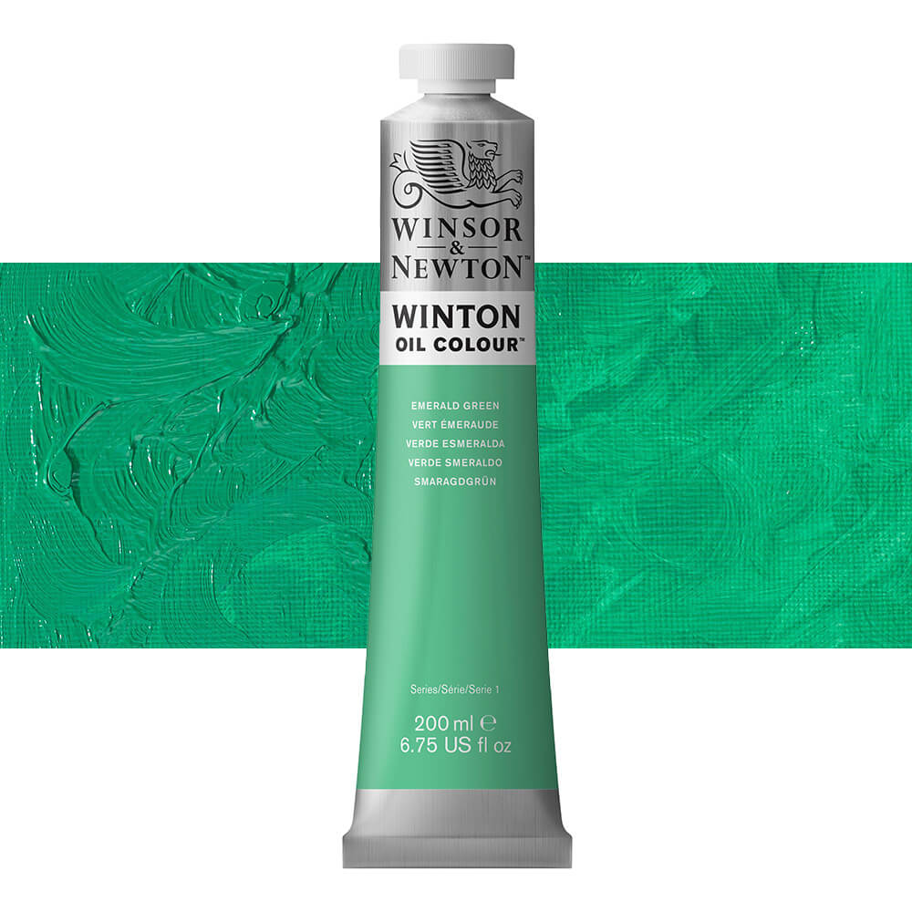 Winsor and Newton Winton Oil Colour 200ml Emerald Green