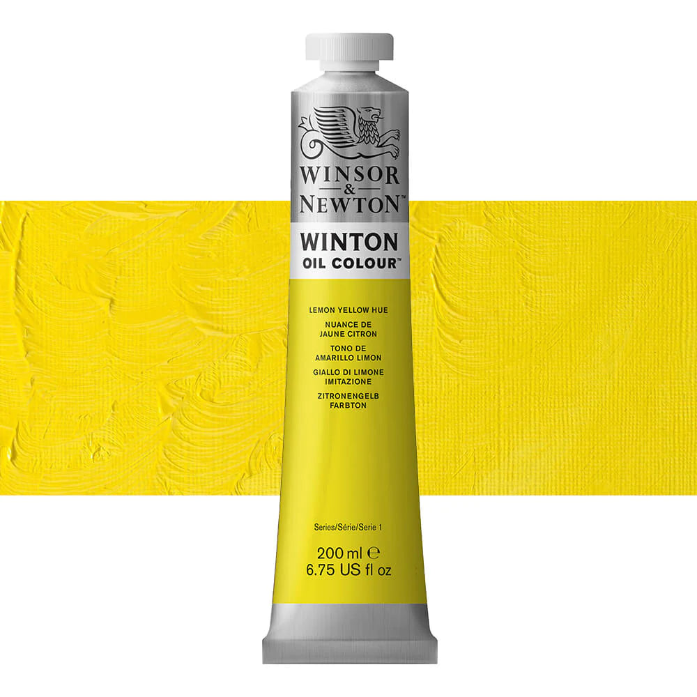 Winsor and Newton Winton Oil Colour 200ml Lemon Yellow Hue