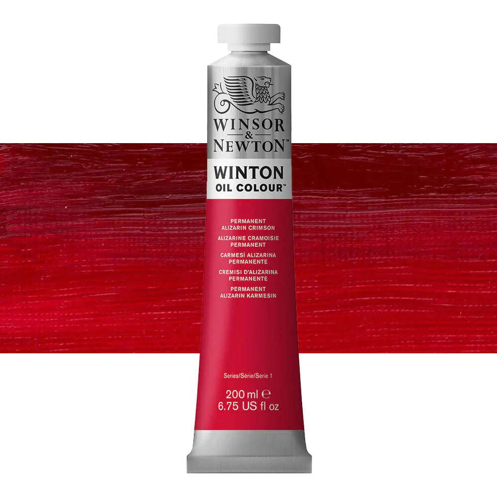 Winsor and Newton Winton Oil Colour 200ml Permanent Alizarin Crimson