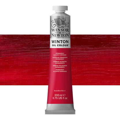 Winsor and Newton Winton Oil Colour 200ml Permanent Alizarin Crimson