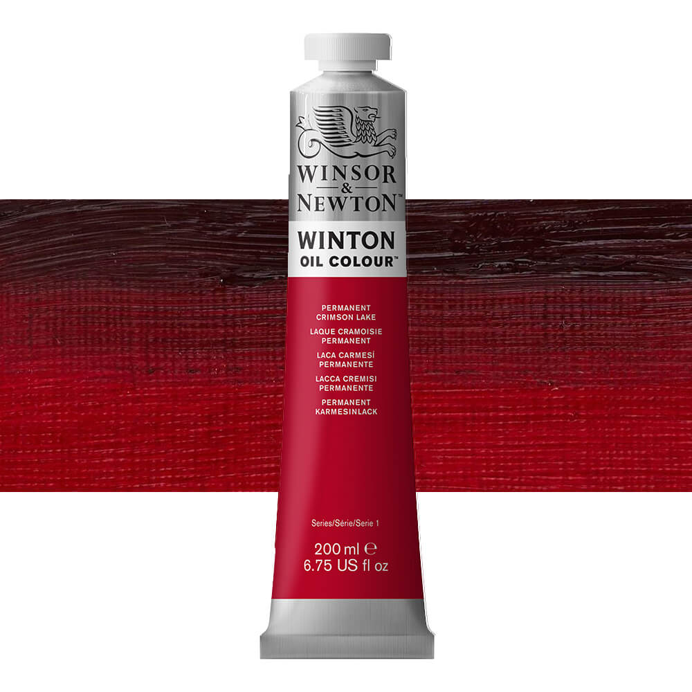 Winsor and Newton Winton Oil Colour 200ml Permanent Crimson Lake