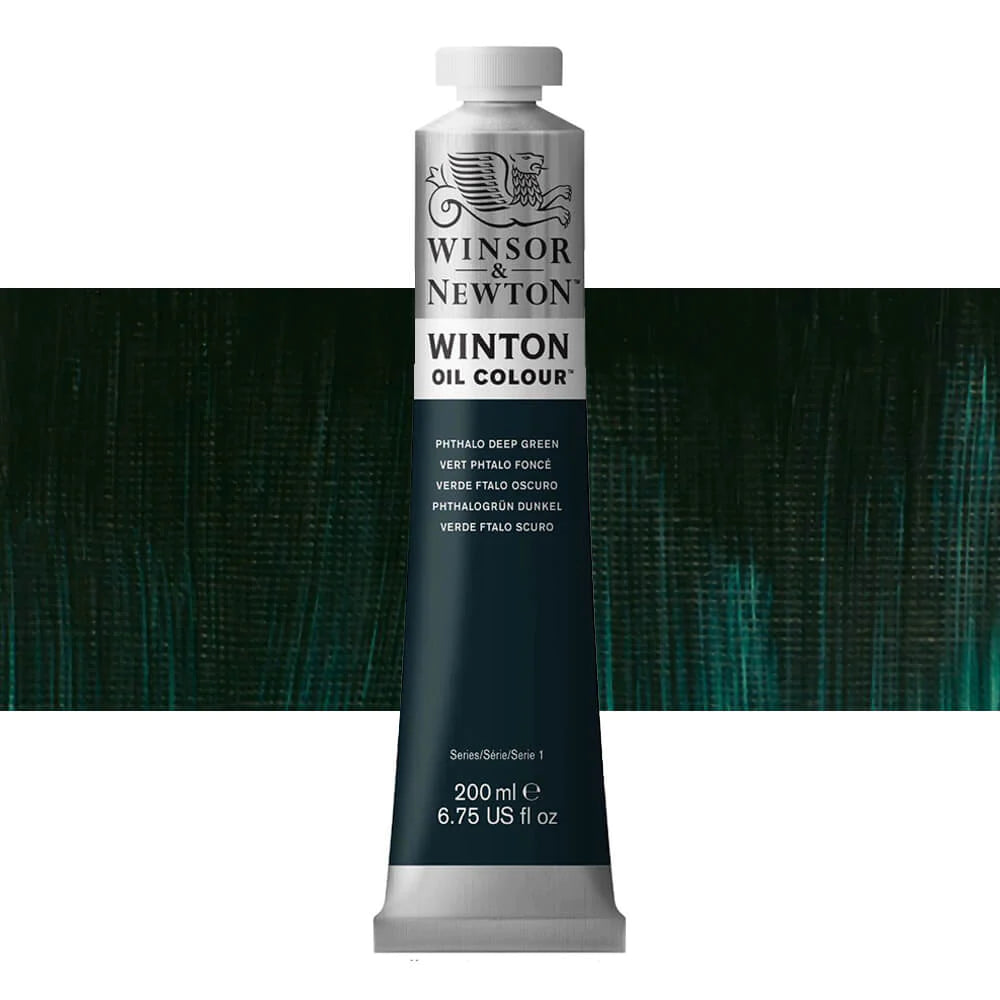 Winsor and Newton Winton Oil Colour 200ml Phthalo Deep Green