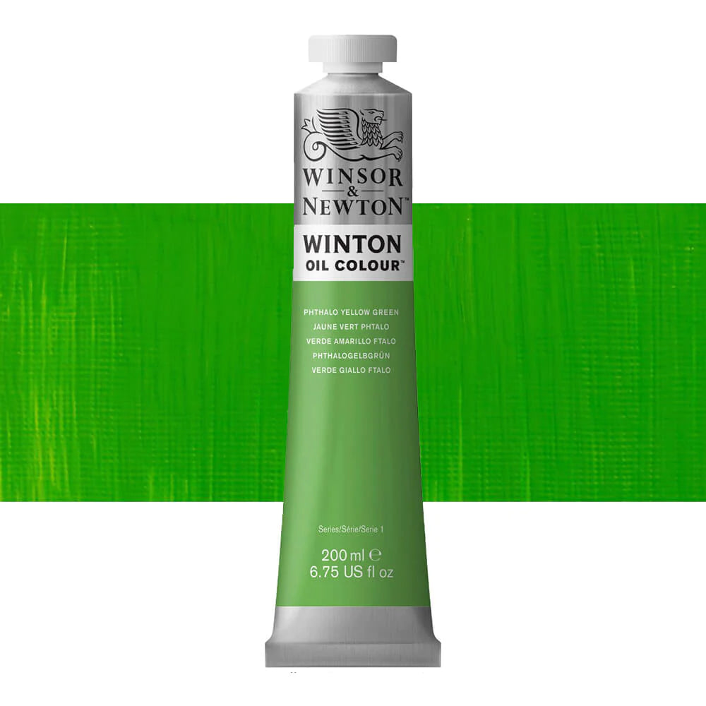 Winsor and Newton Winton Oil Colour 200ml Phthalo Yellow Green