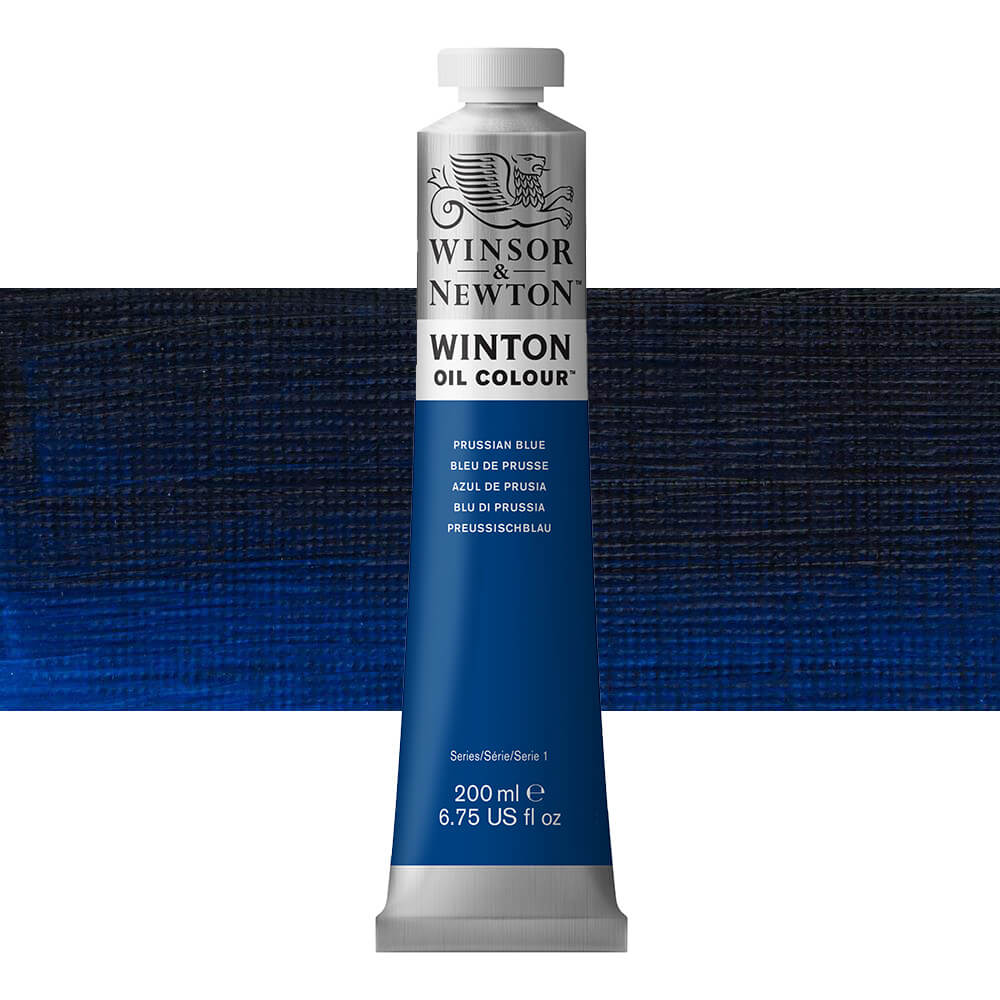 Winsor and Newton Winton Oil Colour 200ml Prussian Blue