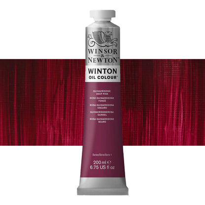 Winsor and Newton Winton Oil Colour 200ml Quin Deep Pink