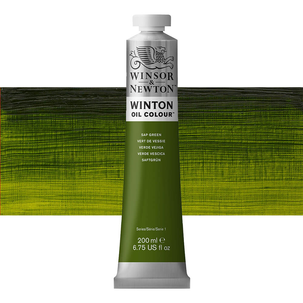 Winsor and Newton Winton Oil Colour 200ml Sap Green