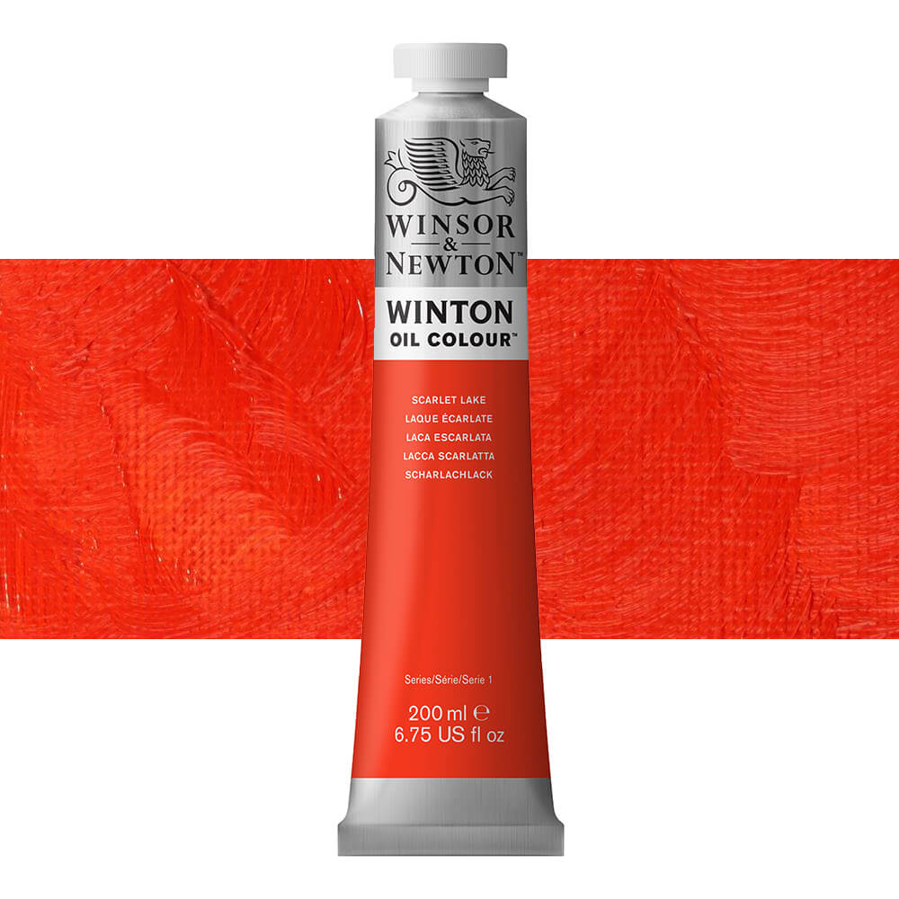 Winsor and Newton Winton Oil Colour 200ml Scarlet Lake