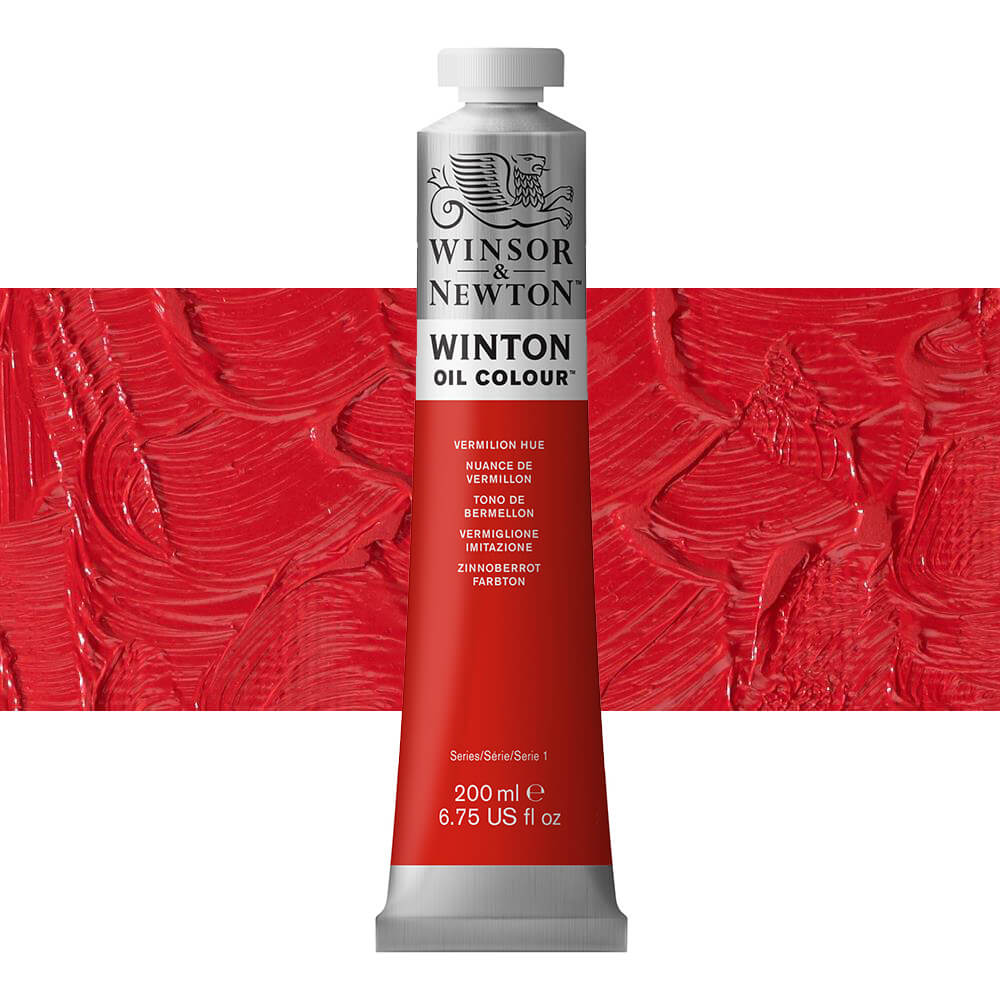 Winsor and Newton Winton Oil Colour 200ml Vermilion Hue