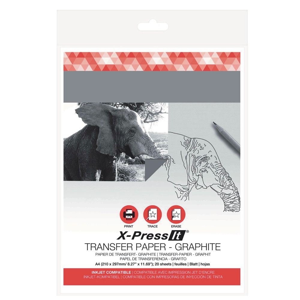 Xpress It Transfer Paper 20 Sheets A4 Graphite