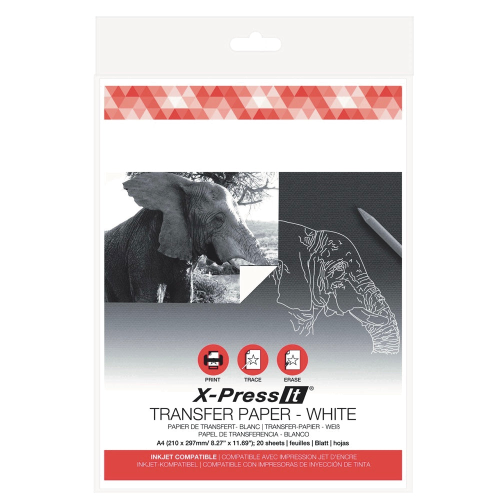 Xpress It Transfer Paper 20 Sheets A4 White