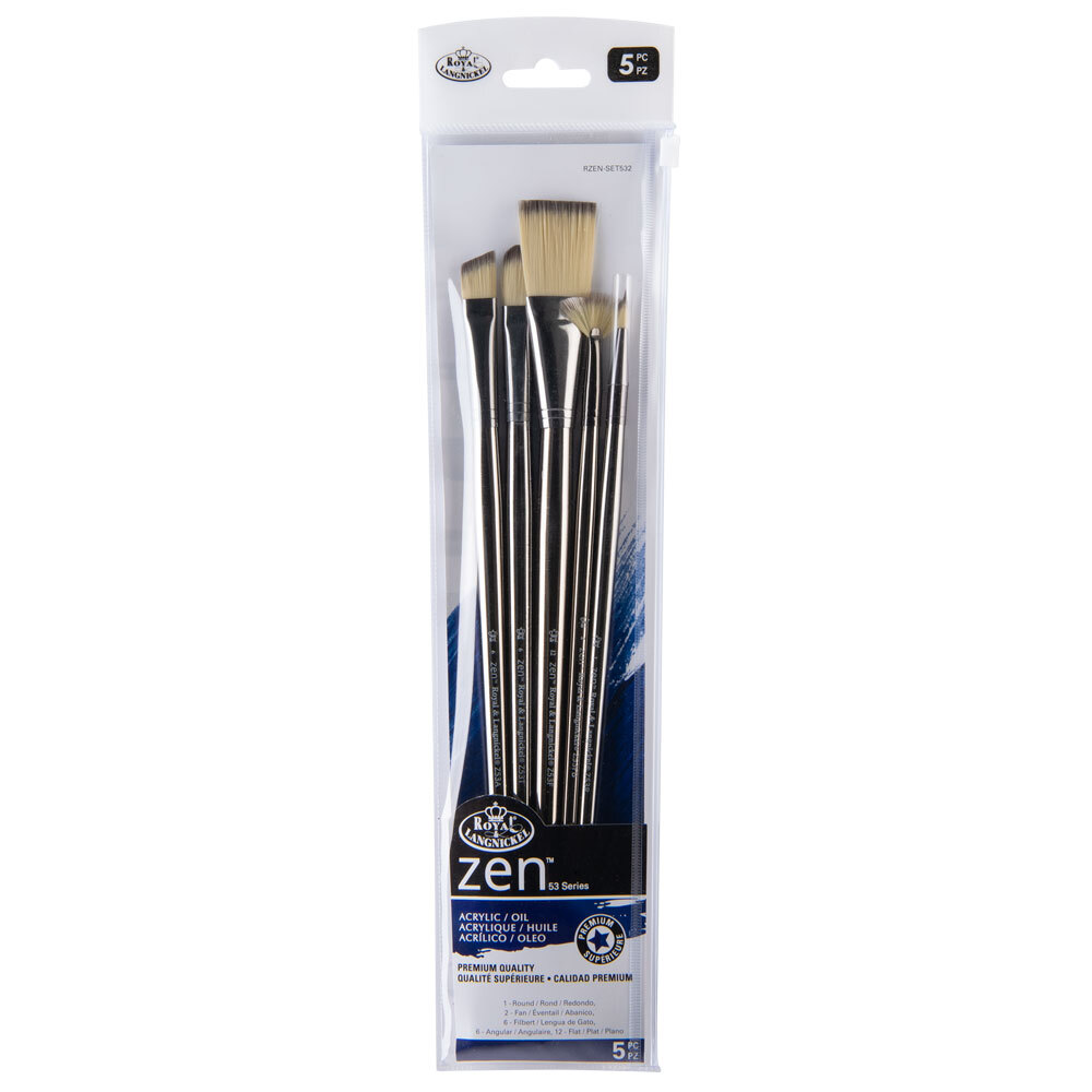 ZEN Acrylic and Oil Brush Set of 5 - 532