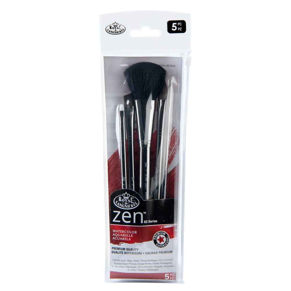 ZEN Watercolour Brush Set of 5 - 833