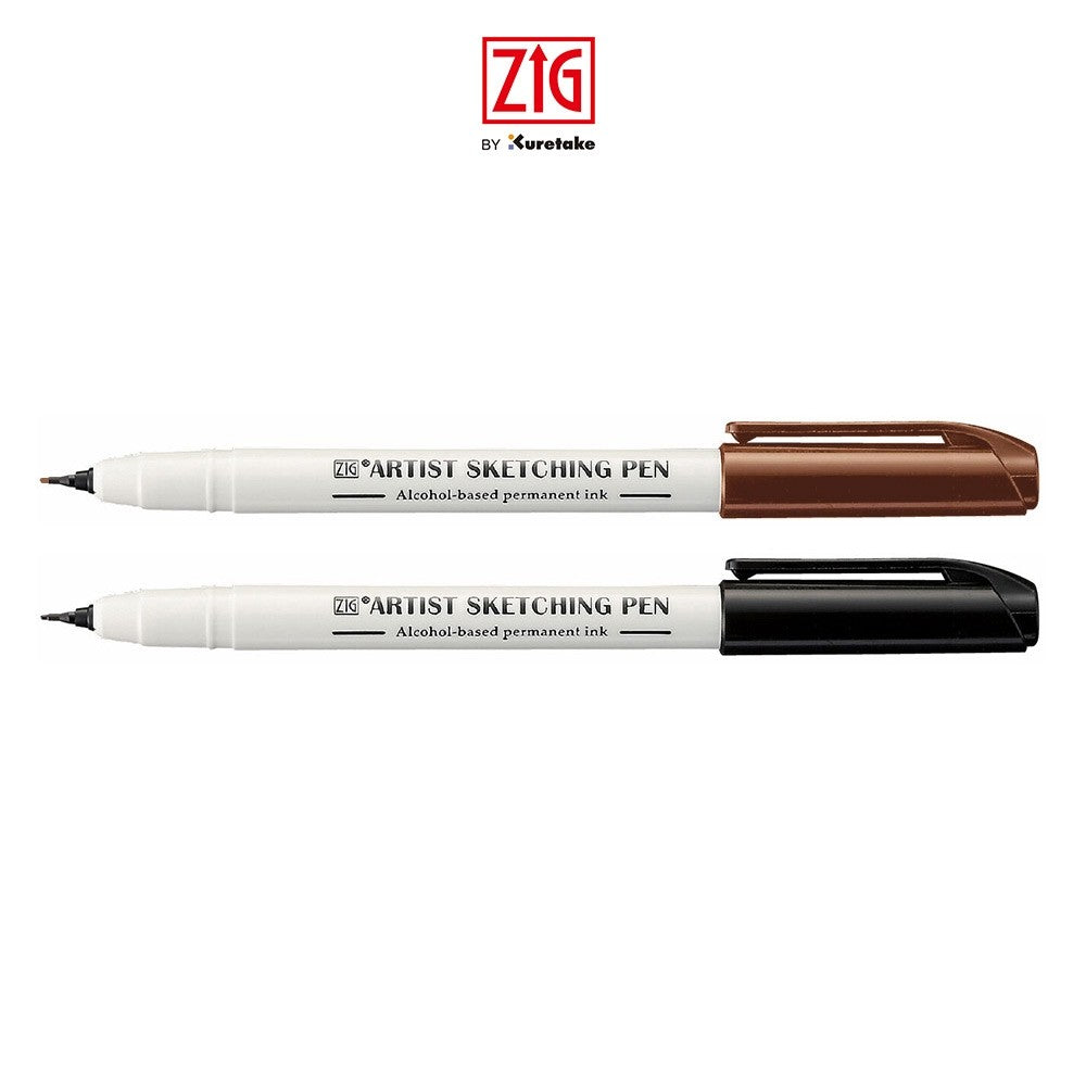 ZIG ARTIST SKETCHING PEN BLACK 0.6MM