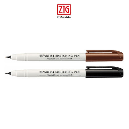 ZIG ARTIST SKETCHING PEN BLACK 0.6MM