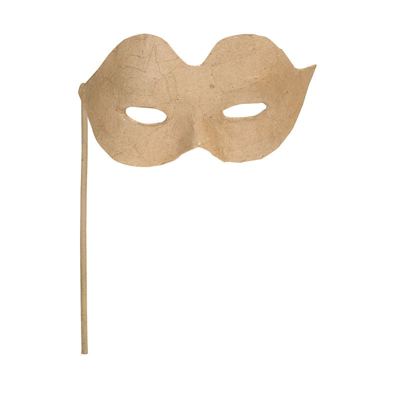 Zart Papier Mache Eye Mask on a stick